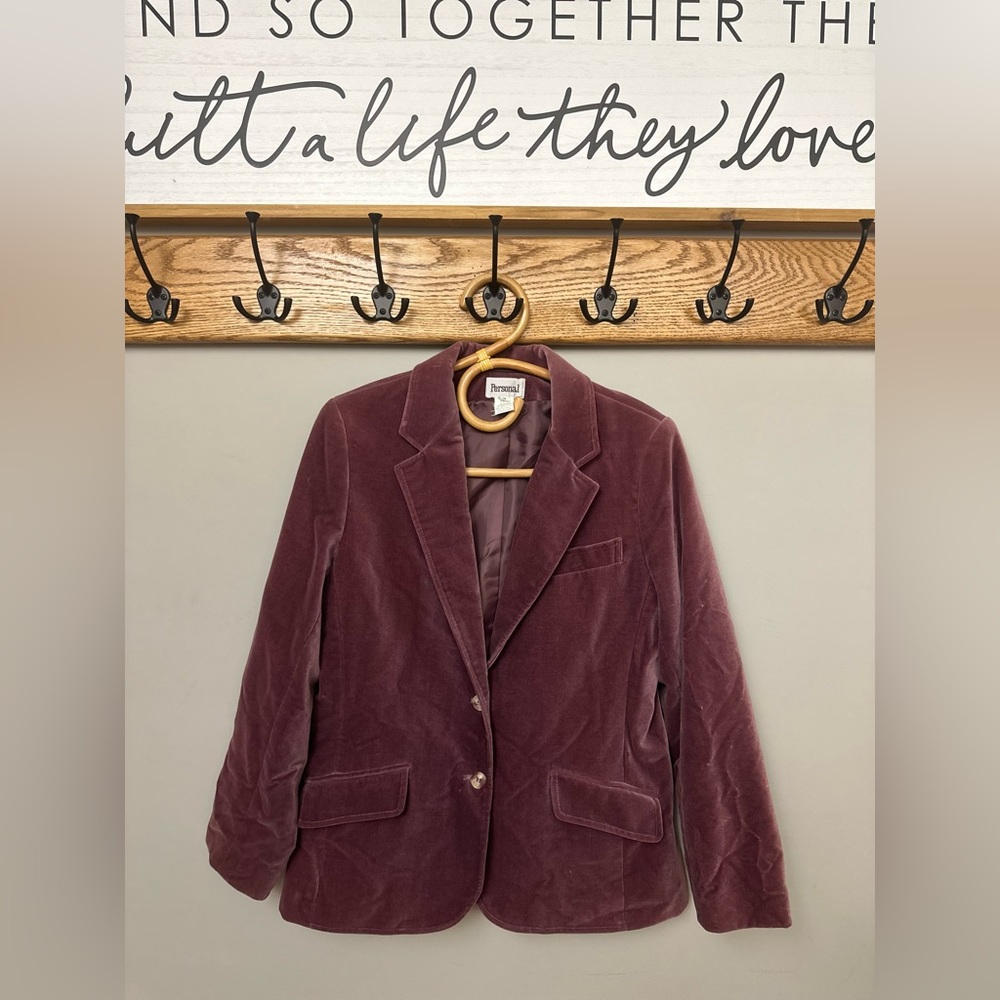Pink velvet jacket